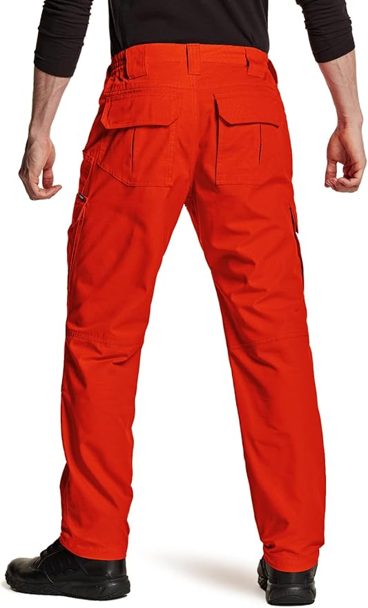 CQR Men's Tactical Pants, Water Resistant Ripstop Cargo Pants, Lightweight EDC Work Hiking Pants, Outdoor Apparel