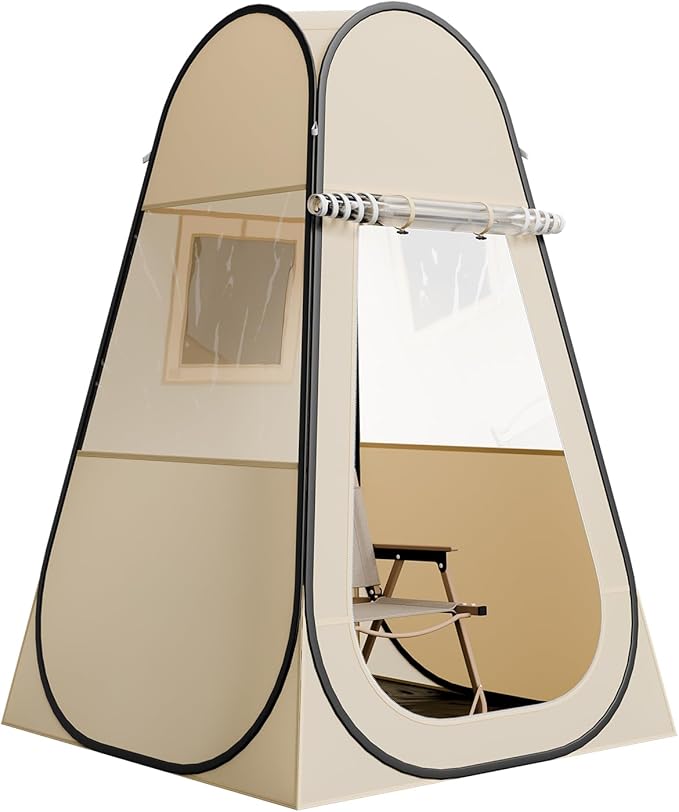 VEVOR Pop up Sports Tent, 8 Sizes Optional Clear Bubble Tent for 1-6 Person, Waterproof Outdoor Pod with Floor Mat & Top Cover, Garden Igloo Dome Tents Camping Shelter for Sports Watching