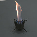 Titanium Backpacking Stove System, Cup/Portable Alcohol Stove/Foldable Spork -750ml Camping Combo (only stove)