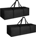 COOLBEBE 60" Sports Duffle Bag - 332L 2PCS Extra Large Travel Duffel Luggage Bag with Upgrade Zipper, Sturdy & Water Resistant Long Duffle Bag for Camping Moving (Black 60inch 2Pack)