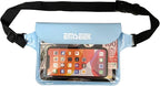 Waterproof Waist Pouch Dry Belt Bag Fanny Pack Keep Your Key Fob Wallet Kindle Phone Dry Perfect For Swim Surf Snorkel(Blue)