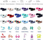 ANLUKE Womens Mens Water Shoes Barefoot Quick-Dry Aqua Socks for Beach Swim Surf Water Sport