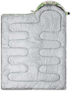 QOOMO Camping Sleeping Bags,3 Season Warm & Cool Weather,Lightweight,Waterproof Sleeping Bags for Adults & Kids,Traveling,and Outdoors,Camping Gear Equipment