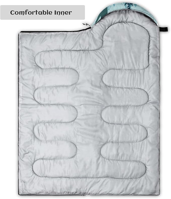 Sleeping Bags for Adults Youth Kids,3D Printing Camping Sleeping Bag for Girls Boys Lightweight Waterproof Cold/Warm Weather Sleeping Bag for 3 Seasons