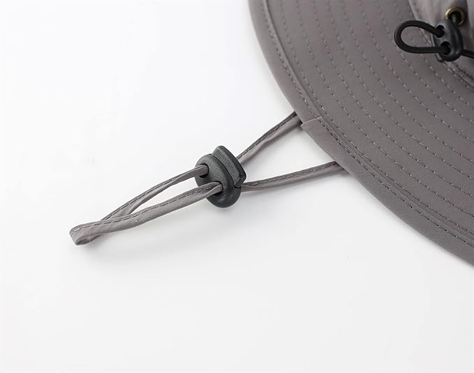 Connectyle Wide Brim Sun Hat for Men Breathable Cowboy Boonie Hat UPF 50+ Sun Protection Bucket Hat for Fishing Hiking