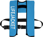 Adult Automatic Inflatable Kayak Vest PFD,Water Sports Vest for Boating Fishing Kayaking SUP Paddleboarding（fit Weight Below 330 lbs）