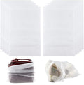10Pcs Travel Shoe Storage Bags Non-woven Fabric Packing Dust Cover Pouch Portable Breathable with Drawstring (Large)