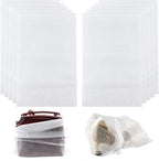 10Pcs Travel Shoe Storage Bags Non-woven Fabric Packing Dust Cover Pouch Portable Breathable with Drawstring (Large)