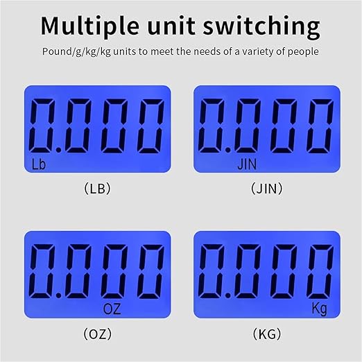 Luggage Weight Scale, 4pcs 45kg/10g Portable Hanging Scale LCD Digital Luggage Suitcase Scale Handled Travel Baggage Bag Weighting Hook Scales,for Travel(Black)