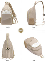 LOVEVOOK Sling Bag for Women, Sling Backpack Crossbody Bag Convertible, Small Diaper Bag Hiking Daypacks Water-resistant, Travel Shoulder Bag Chest Bag