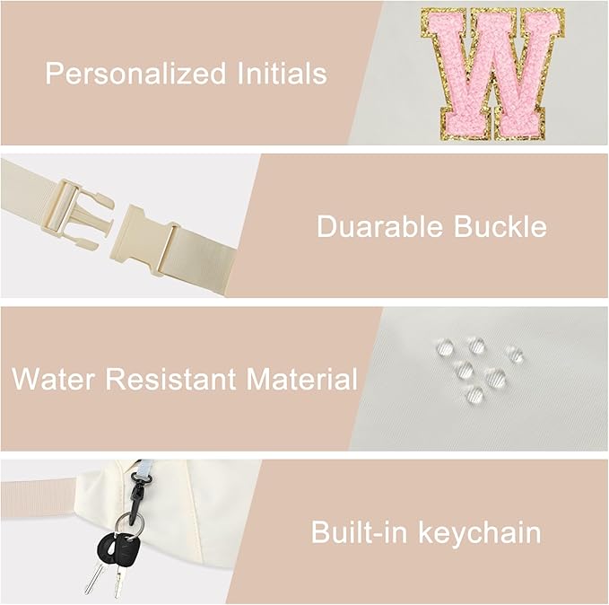 MAXTOP Large Crossbody Fanny Pack with 4-Zipper Pockets,Gifts for Enjoy Sports Festival Workout Traveling Running Casual Hands-Free Wallets Waist Pack Phone Bag Carrying All Phones