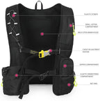 Hydration Pack Backpack，IX INOXTO Running Hydration Vest with 1.5L ( 50 oz) Water Bladder for Men Women，Lightweight Water Backpack for Hiking Cycling Climbing Camping