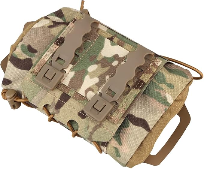 SABADO Rapid/Quick Deploy First Aid Kit Pack Tactical IFAK Pouch Two-Piece System Med Roll Carrier Hypalon Handle Outdoor Sport Hunting Bag