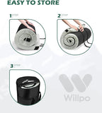 Willpo CertiPUR-US Memory Foam Camping Mattress with Travel Bag and 2 Interchangeable Covers, Lightweight Portable Sleeping Pad for Tents, Guest Beds, Home