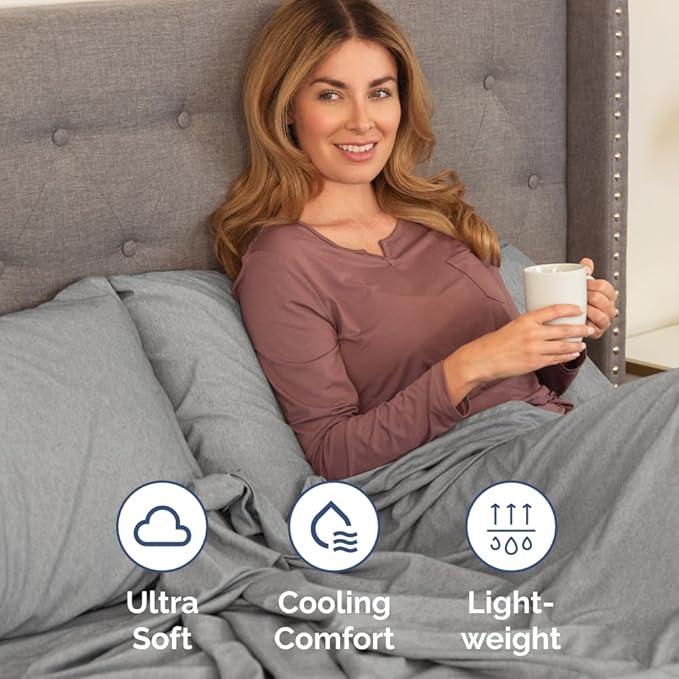 Pillowcases - Ultra Soft Hotel Quality Pillowcase Covers - Comfy, Cozy & Wrinkle Free - Shrinkage and Fade Resistant - Machine Washable Pillow Protectors - (Queen, Heathered Grey, 4 Piece Set)