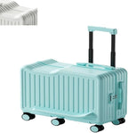 Ride on Luggage, Ride-on Suitcase for Kids & Teens with 6-Spinner Wheels, Wheels Trolley Case Toddler Suitcase Used for Storing Travel Essentials(Blue)