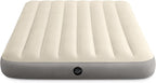 Intex 64102E Dura-Beam Standard Single-High Air Mattress: Fiber-Tech – Full Size – 10in Bed Height – 600lb Weight Capacity – Pump Sold Separately