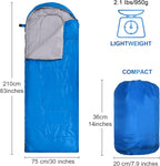 Macarrie 10 Pcs 0 Degree Camping Sleeping Bags Bulk for Adults Cold Weather 4 Season Warm Sleeping Bag with Compression Sack for Homeless Donation Shelter Emergency Hiking