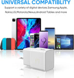 Type C Charger Fast Charging, 2 Pack USB C Android Phone Wall Charger Block & 6.6ft Charge Cable Cord, for Samsung Galaxy S8/ S9/ S10 Plus Active S10e, S20/ S21 Ultra Plus, Note 8 9 10, Pixel 3 4 etc