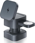 3 in 1 Wireless Charging Station, Wireless Charger with Night-Lamp & Retractable Design, Phone Wireless Charger Fast Charger for Phone 17/16/15/14/13/12/11/X Pro/Max/Plus/Watch/pods