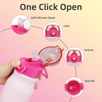 BJPKPK Insulated Water Bottle 25oz Stainless Steel Water Bottles With Straw And Carry Handle Double Wall Metal Thermo