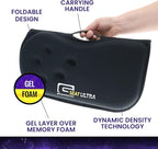 GSeat Ultra Orthopedic Gel and Foam Seat Cushion (Black) – for Coccyx, Back, Tailbone, Prostate, Postnatal, and Sciatica Pain/Discomfort – Office, Car, Chair, Travel