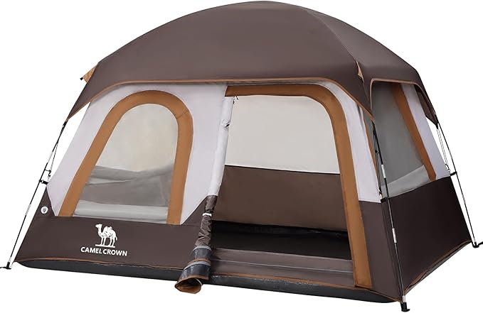 CAMEL CROWN 4/6 Person Tent Waterproof Lightweight Portable Backpacking Tent for Outdoor Camping Hiking