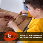 TECEUM 5/32" Paracord Rope 1000 – 1000ft / 200ft / 100ft / 50ft – Tactical Parachute Cord 4mm – 45+ Colors – Nylon String for Survival & Camping Gear – Stripe Cord for Survival – Utility Rope