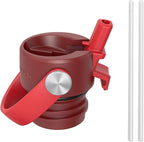 Super Sparrow Insulated Water Bottle - 17 Oz / 25 Oz / 32 Oz - Standard Mouth FlipFlow Flask - BPA Free, Leak Proof Drink Bottle- Ergonomic Straw Water Bottles for Work, Gym, Travel, Sports