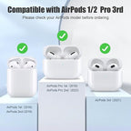 Mooyavia 1 Pack Ultra Strong Magnetic Anti-Lost Straps for AirPods, Colorful Soft Silicone Sports Lanyard Compatible with AirPods 1&2 / AirPods 3rd / AirPods Pro 1st&2nd Gen, Neck Rope Cord - Pink