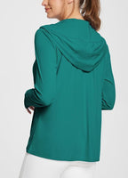 baleaf Women's Sun Protection Jacket Hoodie Clothing Lightweight Long Sleeve Sun Cover Up Shirt