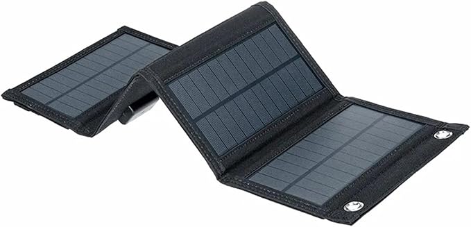 10W Foldable Solar Panel Charger Sustainable Mobile Device Power Bank for Outdoor Use with USB Output