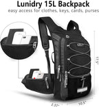 Insulated Hydration Pack Backpack with 3L BPA Free Leak-Proof Water Bladder, Keep Liquids Cool for Up to 5 Hours, Daypack for Hiking, Running, Cycling, Hunting, Climbing