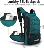 Insulated Hydration Pack Backpack with 3L BPA Free Leak-Proof Water Bladder, Keep Liquids Cool for Up to 5 Hours, Daypack for Hiking, Running, Cycling, Hunting, Climbing