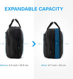 BAGSMART 17.3 Inch Laptop Bag, Expandable Computer Bag Laptop Briefcase Men Women,Laptop Shoulder Bag,Work Bag Business Travel Office, Black