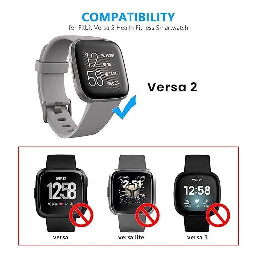 YCWZZH Fast Wall Charger for Fitbit Versa 2, USB Charging Cable Cord, Not for Versa 2 Lite, Black, 5V, 100-240V, 50-60Hz, Travel, Fast Charging