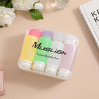Muslish 21 Pack Leak Proof Silicone Travel Bottles Set, TSA Approved Containers for Toiletries, Travel Size Accessories and Shampoo Conditioner Bottles with Toiletry Bag (BPA Free)