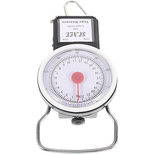 Portable Hanging Kilogram Manual Handheld Luggage and Fishing Hook Weight Scale with Large Handle for Travel and Parcel Weighing