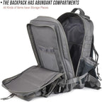 Military Tactical Backpack 45L Large Tactical Backpack for Men, Hiking Rucksack With Bottle Holder