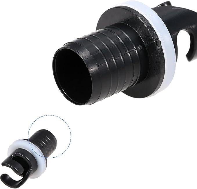 EVKILKJS 4 PCS Inflatable Kayak Boat Air Foot Pump H-R Adapter, Paddle Board Air Pump Hose Adapter HR Valve Adapter for Inflatables Kayak Air Valve Adapter