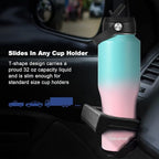 Insulate Stainless Steel Vacuum 32oz Double Walled Metal Hiking Water Bottle with Straw Lid, Wide Mouth Leak Proof for Kids, School