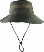 CAMOLAND Mens Fishing Hat Wide Large Brim Sun Hat with Outdoor UV Protection