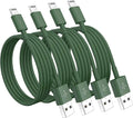 4 Pack [Apple MFi Certified] Apple Charging Cables 3ft, iPhone Chargers Lightning Cable 3 Foot, Fast iPhone Charging Cord for iPhone 14/14Pro/13/13Pro/12/11/11Pro/11Max/ X/XS/XR/XS Max/8, ipad(Green)