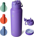 BOTTLE BOTTLE 40 oz sports water bottle stainless steel insulated water bottle with straw and pills holder