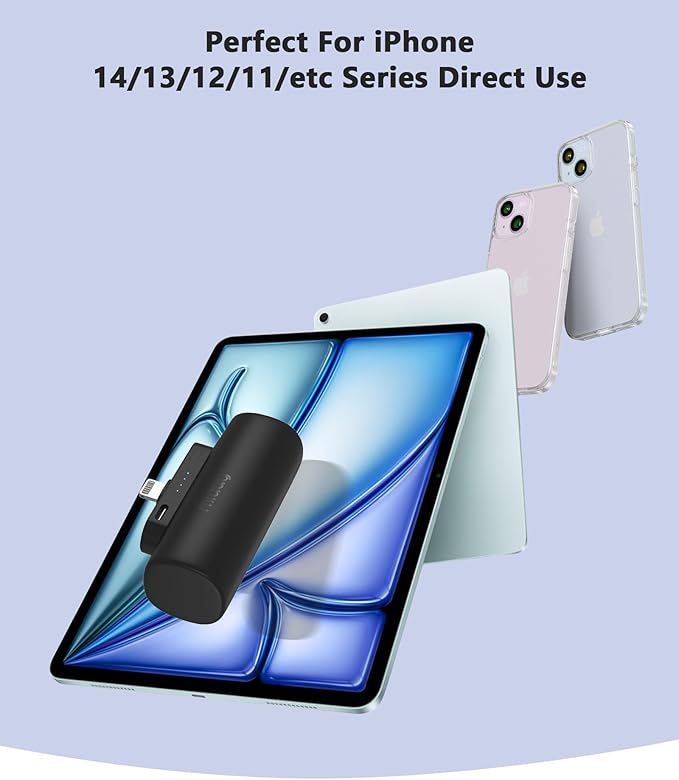 Miady 4-Pack Bulk 5000mAh + 10000mAh Portable Chargers