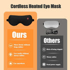 Rechargeable Cordless Heated Eye Mask for Dry Eyes - Adjustable Temperature Portable Eye Warm Compress for Migraines Styes Sinus & Sleep Ideal Gift for Men Women