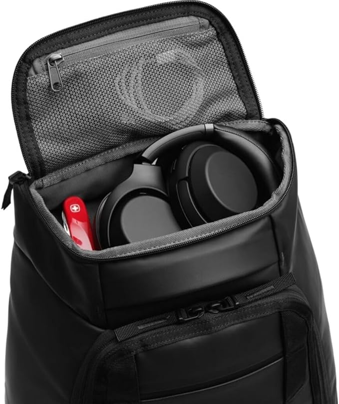 Db Journey The Hugger Backpack - Durable Travel Backpack with Laptop Compartment & Pockets for Work, Luggage Backpack with Roller Bag Hook Up System, 30L - Blue Hour