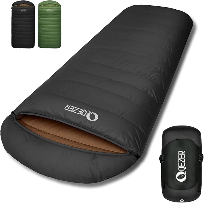 XL Sleeping Bag, Suitable for 4 Seasons Oversized Ultralight Backpacking Sleeping Bag for Adults, Great for Camping and Hiking