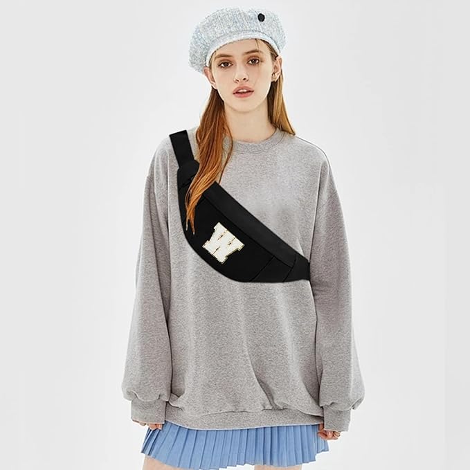 MAXTOP Large Crossbody Fanny Pack with 4-Zipper Pockets,Gifts for Enjoy Sports Festival Workout Traveling Running Casual Hands-Free Wallets Waist Pack Phone Bag Carrying All Phones