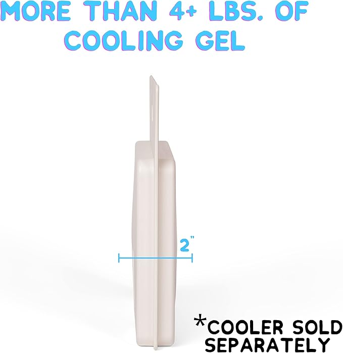 Ice Pack Divider for YETI Coolers - Four Sizes to Fit The YETI Tundra Haul, 35, 45, 65, Roadie 48, 60 - YETI Cooler Accessories - Freezable YETI Accessories